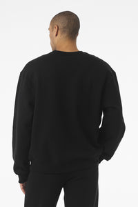 BELLA+CANVAS Unisex 10-Ounce Heavyweight Crewneck Sweatshirt BC4711 - Black Back