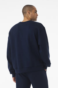 BELLA+CANVAS Unisex 10-Ounce Heavyweight Crewneck Sweatshirt BC4711 - Navy Back