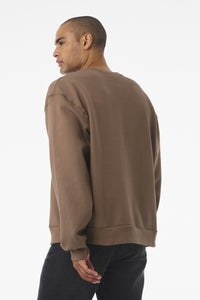 BELLA+CANVAS Unisex 10-Ounce Heavyweight Crewneck Sweatshirt BC4711 - Vintage Brown Back