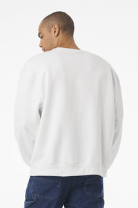 BELLA+CANVAS Unisex 10-Ounce Heavyweight Crewneck Sweatshirt BC4711 - White Back