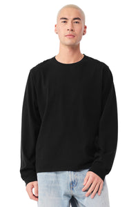 BELLA+CANVAS Unisex Heavyweight Garment-Dyed Long Sleeve Tee BC4851GD - Black