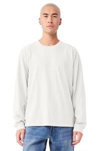 BELLA+CANVAS Unisex Heavyweight Garment-Dyed Long Sleeve Tee BC4851GD - Vintage White