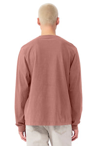 BELLA+CANVAS Unisex Heavyweight Garment-Dyed Long Sleeve Tee BC4851GD - Washed Chestnut Back