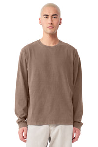 BELLA+CANVAS Unisex Heavyweight Garment-Dyed Long Sleeve Tee BC4851GD - Washed Cocoa