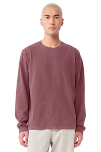 BELLA+CANVAS Unisex Heavyweight Garment-Dyed Long Sleeve Tee BC4851GD - Washed Maroon