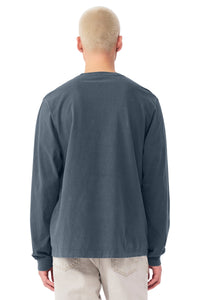 BELLA+CANVAS Unisex Heavyweight Garment-Dyed Long Sleeve Tee BC4851GD - Washed Navy Back