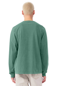 BELLA+CANVAS Unisex Heavyweight Garment-Dyed Long Sleeve Tee BC4851GD - Washed Pine Back