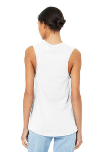 BELLA+CANVAS  Women's Jersey Muscle Tank - White Back