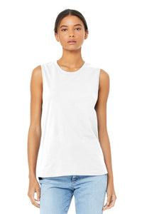 BELLA+CANVAS  Women's Jersey Muscle Tank - White