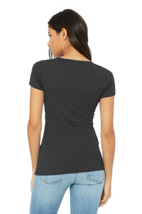 BELLA+CANVAS  Women's Slim Fit Tee - Asphalt Back