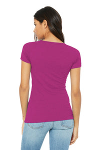 BELLA+CANVAS  Women's Slim Fit Tee - Berry Back