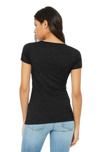 BELLA+CANVAS  Women's Slim Fit Tee - Black Heather Back