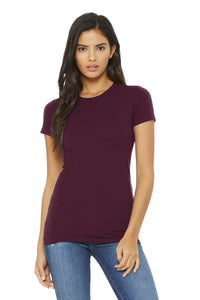 BELLA+CANVAS  Women's Slim Fit Tee - Maroon