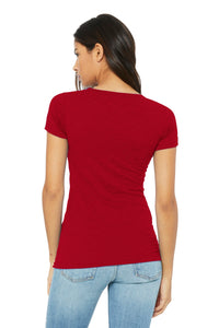 BELLA+CANVAS  Women's Slim Fit Tee - Red Back