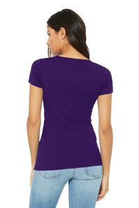 BELLA+CANVAS  Women's Slim Fit Tee - Team Purple Back