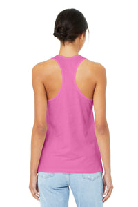 BELLA+CANVAS  Women's Jersey Racerback Tank - Charity Pink Back