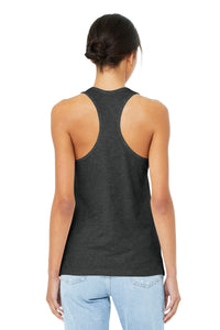 BELLA+CANVAS  Women's Jersey Racerback Tank - Dark Grey Heather Back
