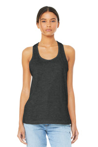 BELLA+CANVAS  Women's Jersey Racerback Tank - Dark Grey Heather