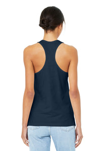 BELLA+CANVAS  Women's Jersey Racerback Tank - Navy Back