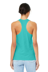 BELLA+CANVAS  Women's Jersey Racerback Tank - Teal Back