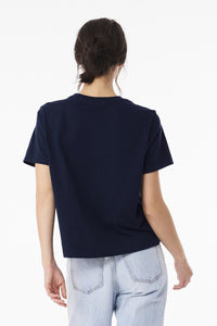BELLA+CANVAS Women's 6-Ounce Heavyweight Tee BC6110 - Navy Back
