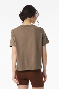 BELLA+CANVAS Women's 6-Ounce Heavyweight Tee BC6110 - Vintage Brown Back