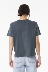 BELLA+CANVAS Women's 6-Ounce Heavyweight Tee BC6110 - Vintage Navy Back