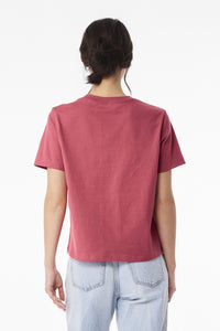 BELLA+CANVAS Women's 6-Ounce Heavyweight Tee BC6110 - Vintage Red Back