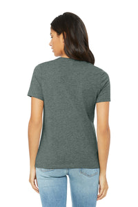 BELLA+CANVAS Women's Relaxed CVC Tee BC6400CVC - Heather Blue Storm Back