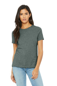 BELLA+CANVAS Women's Relaxed CVC Tee BC6400CVC - Heather Blue Storm