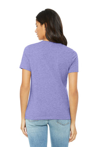 BELLA+CANVAS Women's Relaxed CVC Tee BC6400CVC - Heather Dark Lavender Back
