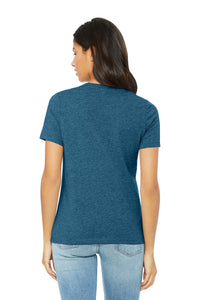 BELLA+CANVAS Women's Relaxed CVC Tee BC6400CVC - Heather Deep Teal Back