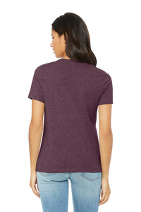 BELLA+CANVAS Women's Relaxed CVC Tee BC6400CVC - Heather Maroon Back