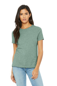 BELLA+CANVAS Women's Relaxed CVC Tee BC6400CVC - Heather Prism Dusty Blue