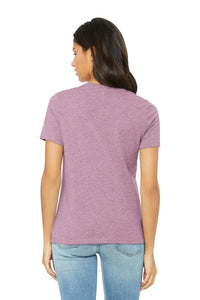 BELLA+CANVAS Women's Relaxed CVC Tee BC6400CVC - Heather Prism Lilac Back
