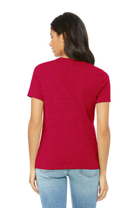 BELLA+CANVAS Women's Relaxed CVC Tee BC6400CVC - Heather Red Back