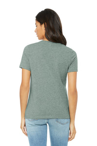 BELLA+CANVAS Women's Relaxed CVC Tee BC6400CVC - Heather Sage Back