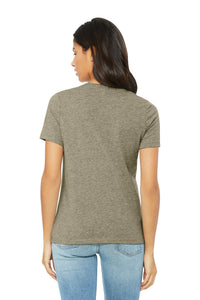 BELLA+CANVAS Women's Relaxed CVC Tee BC6400CVC - Heather Stone Back