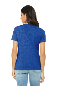 BELLA+CANVAS Women's Relaxed CVC Tee BC6400CVC - Heather True Royal Back
