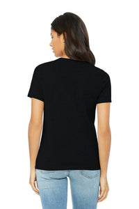 BELLA+CANVAS Women's Relaxed CVC Tee BC6400CVC - Solid Black Blend Back