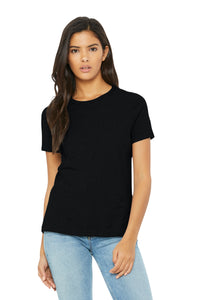 BELLA+CANVAS Women's Relaxed CVC Tee BC6400CVC - Solid Black Blend