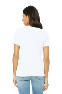 BELLA+CANVAS Women's Relaxed CVC Tee BC6400CVC - Solid White Blend Back