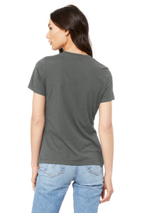 BELLA+CANVAS  Women's Relaxed Jersey Short Sleeve Tee - Asphalt Back