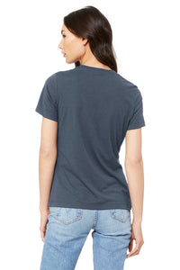 BELLA+CANVAS  Women's Relaxed Jersey Short Sleeve Tee - Dark Grey Back