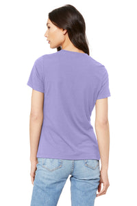 BELLA+CANVAS  Women's Relaxed Jersey Short Sleeve Tee - Dark Lavender Back