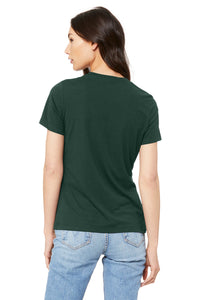 BELLA+CANVAS  Women's Relaxed Jersey Short Sleeve Tee - Forest Back