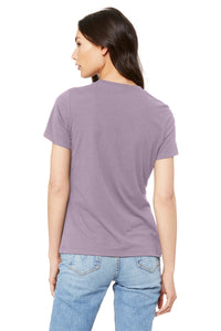 BELLA+CANVAS  Women's Relaxed Jersey Short Sleeve Tee - Light Violet Back