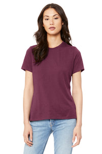 BELLA+CANVAS  Women's Relaxed Jersey Short Sleeve Tee - Maroon