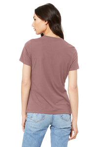 BELLA+CANVAS  Women's Relaxed Jersey Short Sleeve Tee - Mauve Back