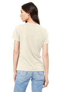 BELLA+CANVAS  Women's Relaxed Jersey Short Sleeve Tee - Natural Back